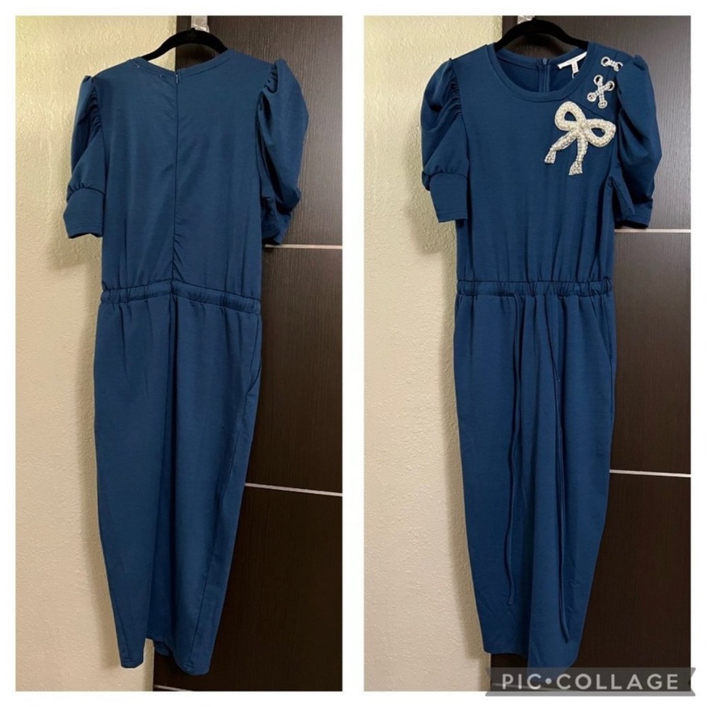 NWT Pearled Bow Dress